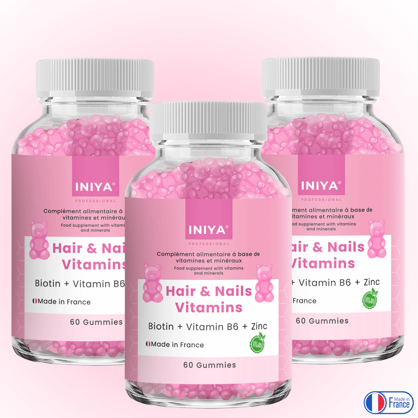 Gummies Cheveux Ongles Iniya Hair & Nails Vitamins