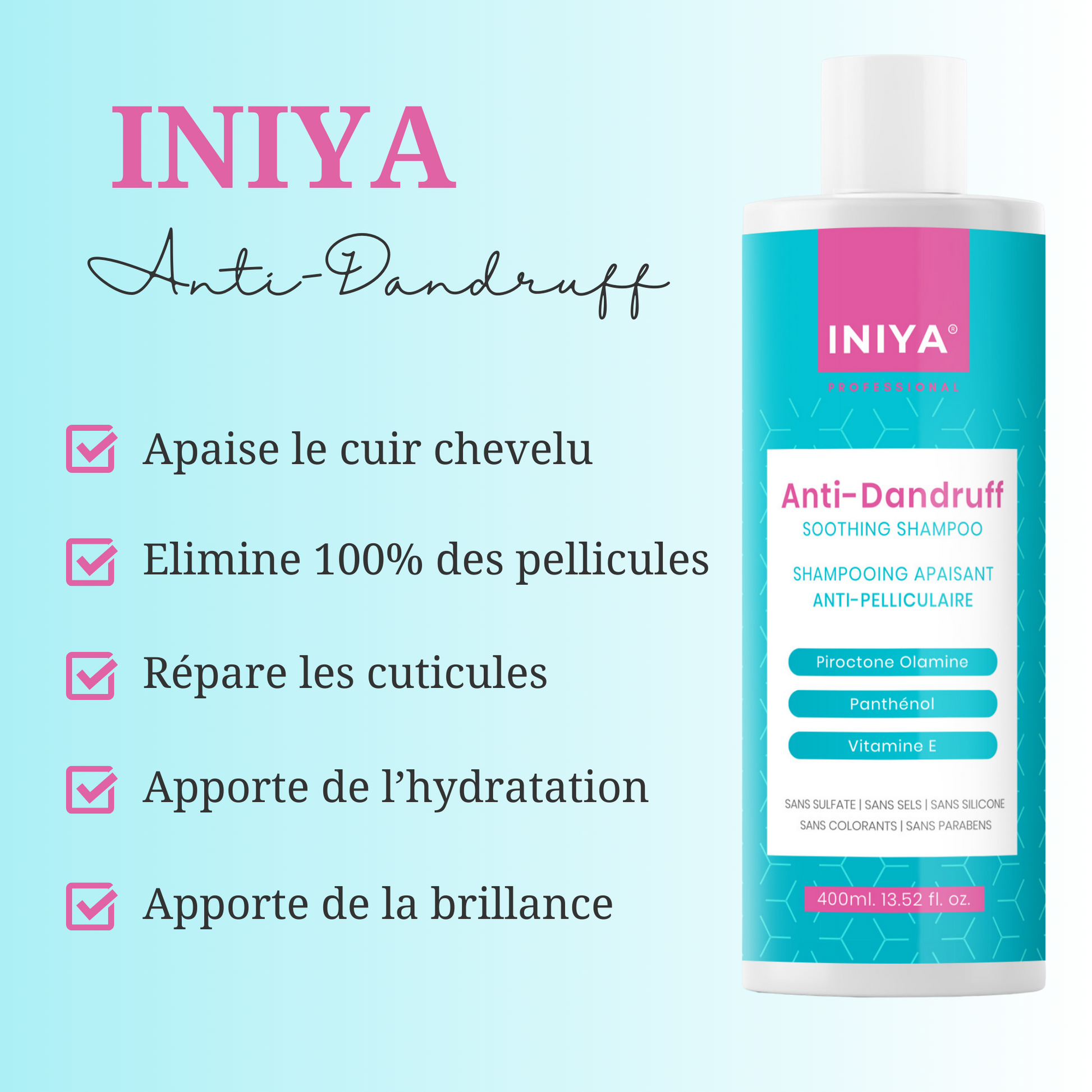 Shampooing Antipelliculaire Apaisant Iniya Anti-Dandruff Shampoo