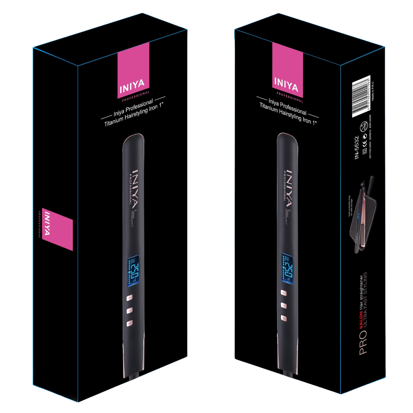 Lisseur Professionnel Iniya Titanium Hairstyling Iron 250°