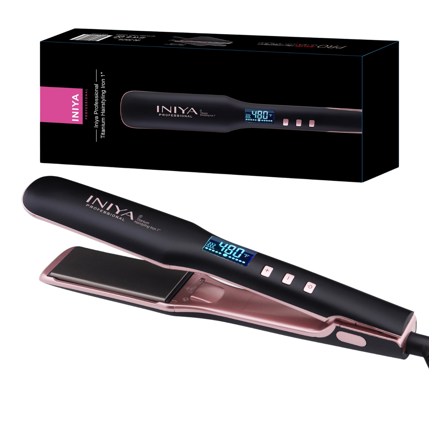 Lisseur Professionnel Iniya Titanium Hairstyling Iron 250°