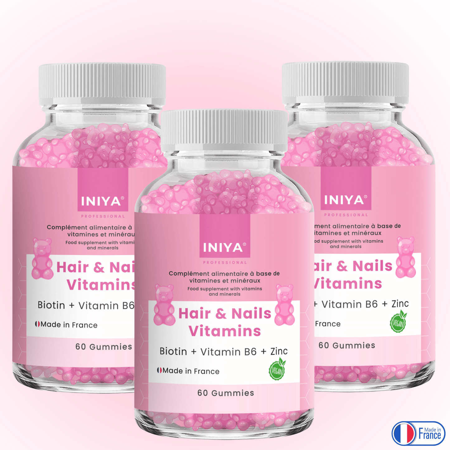 Gummies Cheveux Ongles Iniya Hair & Nails Vitamins