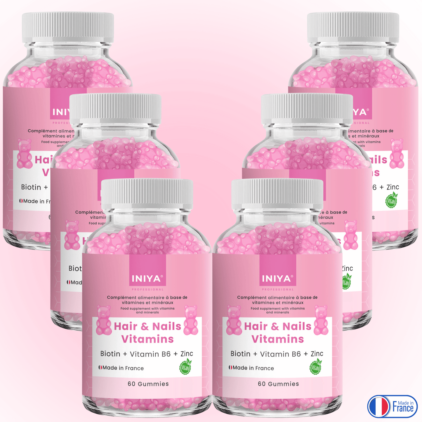 Gummies Cheveux Ongles Iniya Hair & Nails Vitamins